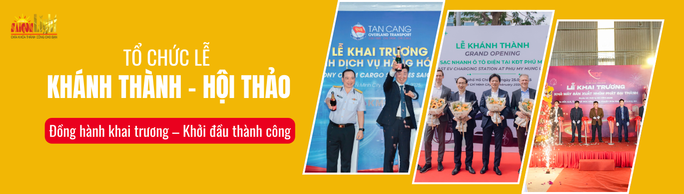 slider tổ chức sự kiện sài gòn