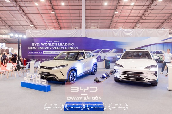 Cung cấp thiết bị cho gian hàng của BYD Oway tại triển lãm Vietbuild 2025