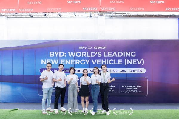Cung cấp thiết bị cho gian hàng của BYD Oway tại triển lãm Vietbuild 2025