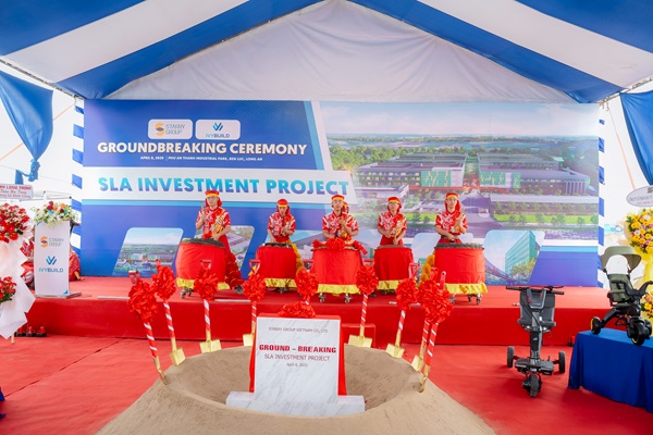 Lễ động thổ, đặt nền móng nhà máy mới tại long an