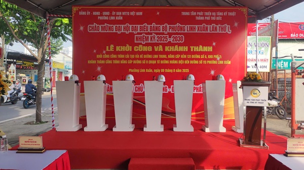 Lễ Khởi công và Khánh thành các công trình giao thông tại phường Linh Xuân