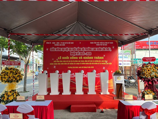 Lễ Khởi công và Khánh thành các công trình giao thông tại phường Linh Xuân