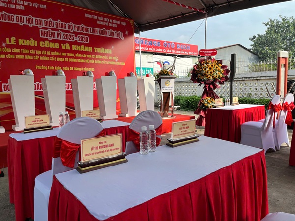 Lễ Khởi công và Khánh thành các công trình giao thông tại phường Linh Xuân