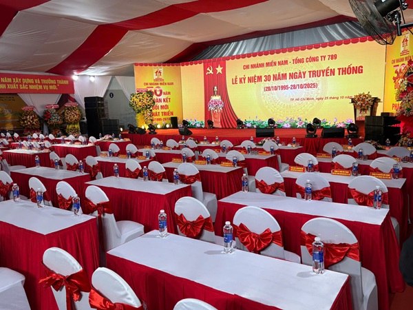 Lễ Kỷ Niệm 30 Năm Ngày Truyền Thống Chi Nhánh Miền Nam Tổng Công Ty 789 Lễ Kỷ Niệm 30 Năm Ngày Truyền Thống Chi Nhánh Miền Nam Tổng Công Ty 789