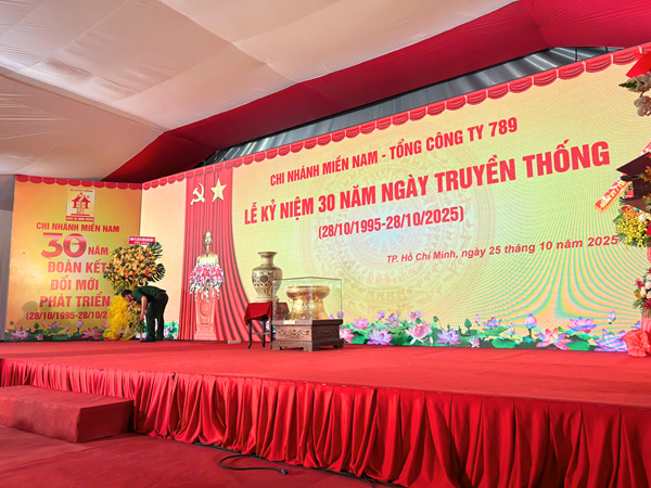 Lễ Kỷ Niệm 30 Năm Ngày Truyền Thống Chi Nhánh Miền Nam Tổng Công Ty 789