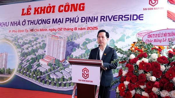 Tổ chức lễ khởi công dự án Khu nhà ở thương mại Phú Định Riverside