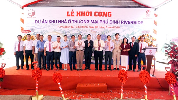 Tổ chức lễ khởi công dự án Khu nhà ở thương mại Phú Định Riverside