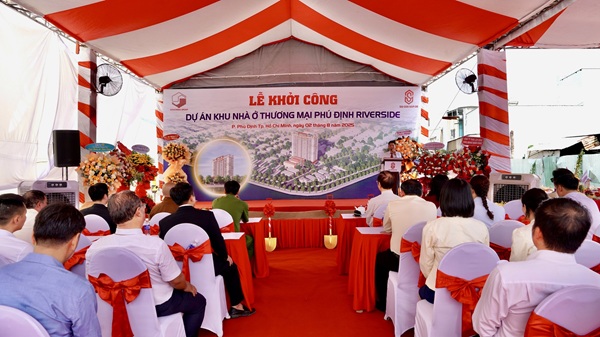Tổ chức lễ khởi công dự án Khu nhà ở thương mại Phú Định Riverside