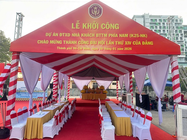 Lễ Khởi Công Dự Án ĐTXD Nhà Khách BTTM Phía Nam - BQP Lễ Khởi Công Dự Án ĐTXD Nhà Khách BTTM Phía Nam - BQP