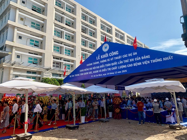 lễ khởi c&ocirc;ng tại bệnh vi&ecirc;n thống nhất tphcm