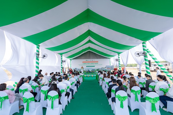 TỔ CHỨC LỄ KHỞI C&Ocirc;NG DỰ &Aacute;N TẠI KHU C&Ocirc;NG NGHIỆP LONG HẬU