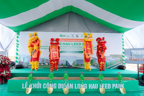 TỔ CHỨC LỄ KHỞI C&Ocirc;NG DỰ &Aacute;N TẠI KHU C&Ocirc;NG NGHIỆP LONG HẬU