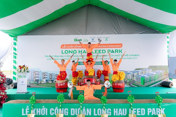 TỔ CHỨC LỄ KHỞI C&Ocirc;NG DỰ &Aacute;N TẠI KHU C&Ocirc;NG NGHIỆP LONG HẬU